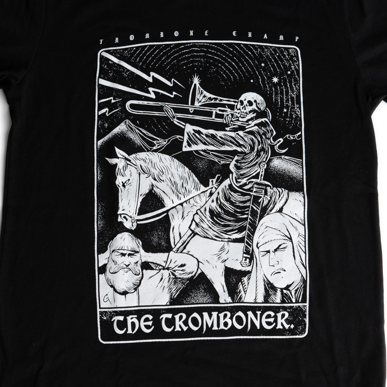 Holy Wow (🎺 TROMBONE CHAMP people) on Twitter "THE TROMBONER TSHIRTS