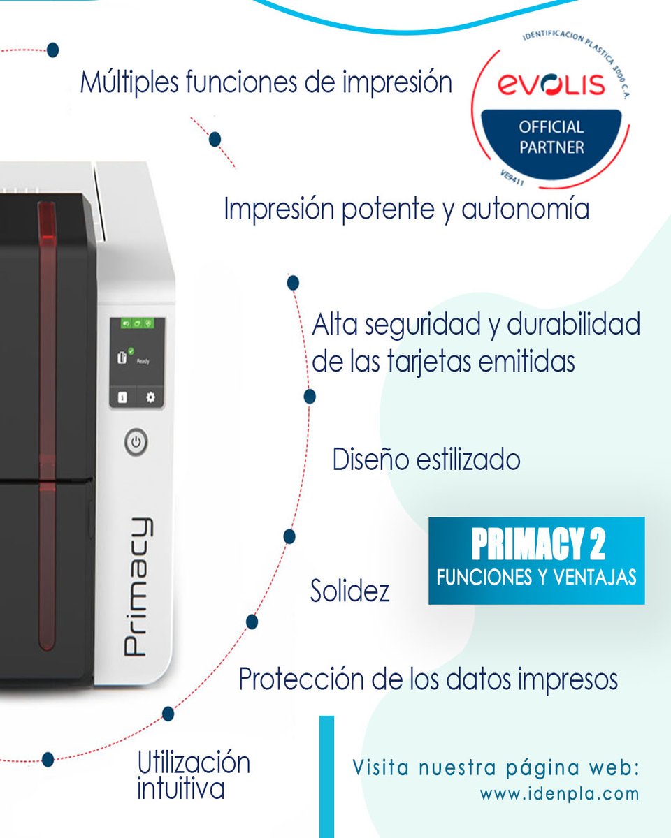 idenpla's tweet photo. Para conocer más sobre esta impresora, escríbenos.

#impresiondecarnet #evolis #Impresoraevolis #Primacy2 #carnetpvc #Tecnologia #Caracas #Somosidenpla https://t.co/hXunYBvRHP