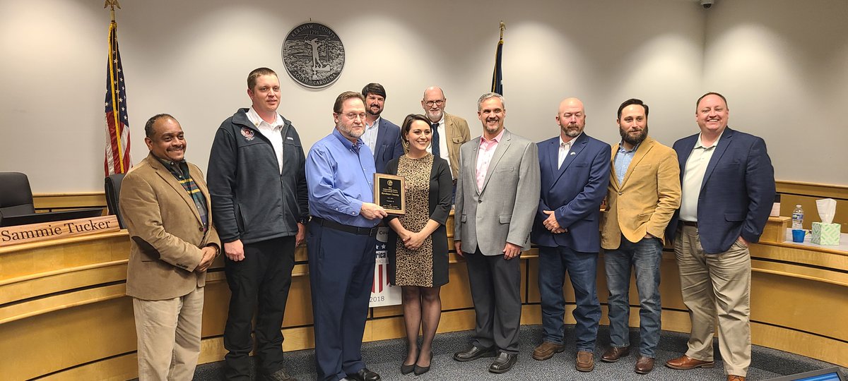 👏Congrats to <a href="/KershawCountySC/">KershawCountySC</a> on your Outstanding Safety Achievement Award for the Kershaw County Works Well Program, an effort to boost employee morale, provide opportunities for employees' physical health &amp; enhance educational offerings for stress management.  👏