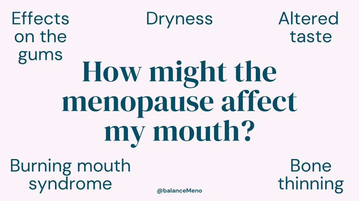 balanceMeno's tweet photo. Today is #WorldOralHealthDay – did you know #menopause can cause a range of mouth-related symptoms such as burning mouth, dryness and discomfort?

Fortunately there are steps you can take to improve symptoms. 

Find out more by reading the factsheet here: https://t.co/SUgWRRWjDF https://t.co/qaMNg3hBqI