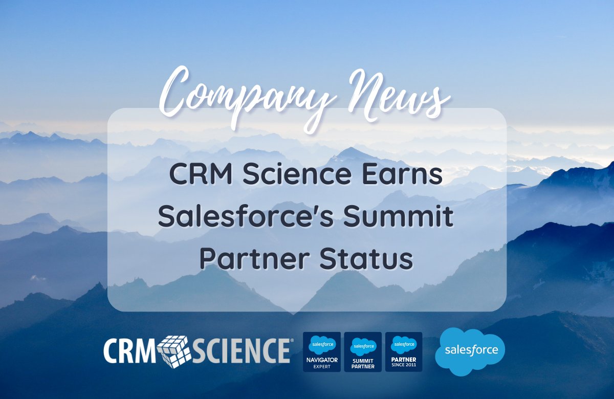 CRMScience's tweet image. 🥼🤩Exciting news! We’ve just achieved the highest tier as a Salesforce Summit Partner! A big shoutout to our amazing team and clients who helped us reach this milestone. Thank you!

➡️ ow.ly/9fRB50NaT7x

 #salesforcepartner #crmscience