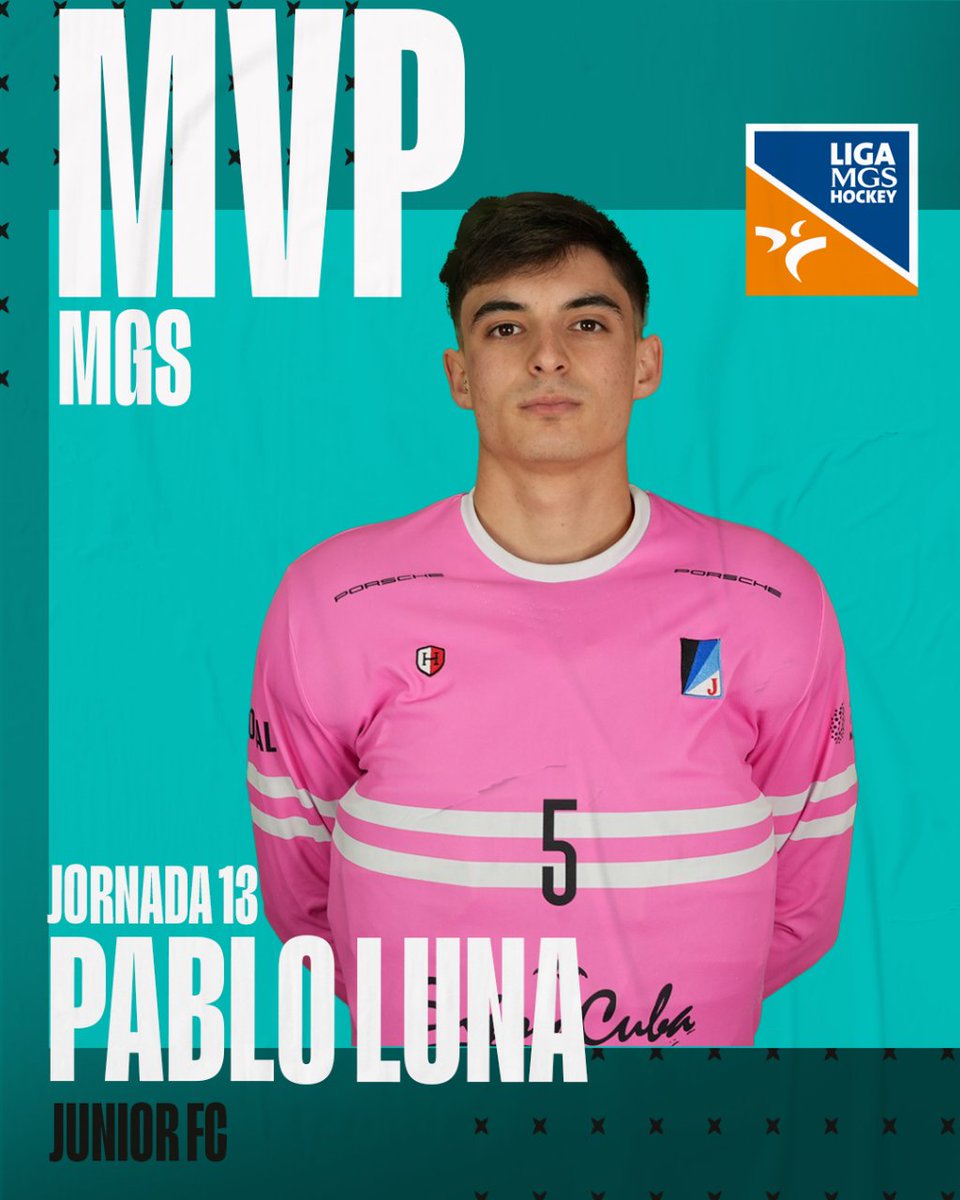 rfe_hockey's tweet photo. 🎖 ¡ Pablo Luna MVP del #PartidazoMGS de la jornada 13!
👉🏽 Consulta todos los resultados y clasificación de la #LigaMGS
#HockeyEspaña | @MGS_Seguros https://t.co/B0q6DIqCcK