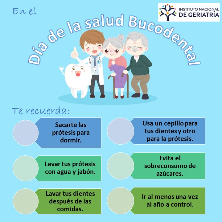 E En <a href="/ingerchile/">Instituto Nacional de Geriatría</a> estamos conscientes de la importancia de la salud bucal, por eso contamos hace un año y medio con un odontogeriatra en nuestro equipo de trabajo, para así entregar una atención más completa a nuestras personas mayores.