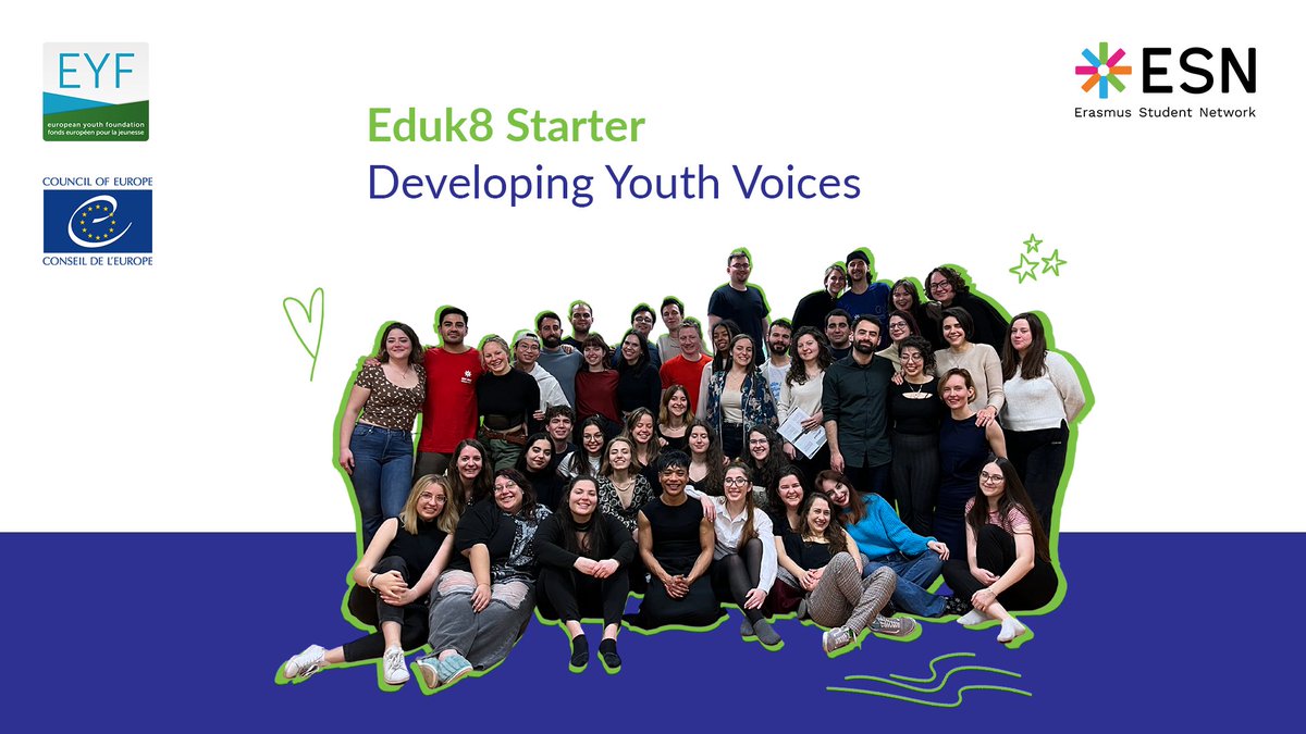 ESN_Int's tweet photo. One of our main priorities as ESN is to empower the #voices of our volunteers &amp; provide them with relevant tools, knowledge &amp; attidute to act as multipliers in their local societies &amp; speak out against #racism &amp; discrimination, thanks to the support of @coe. https://t.co/lf0Ykt5iNr