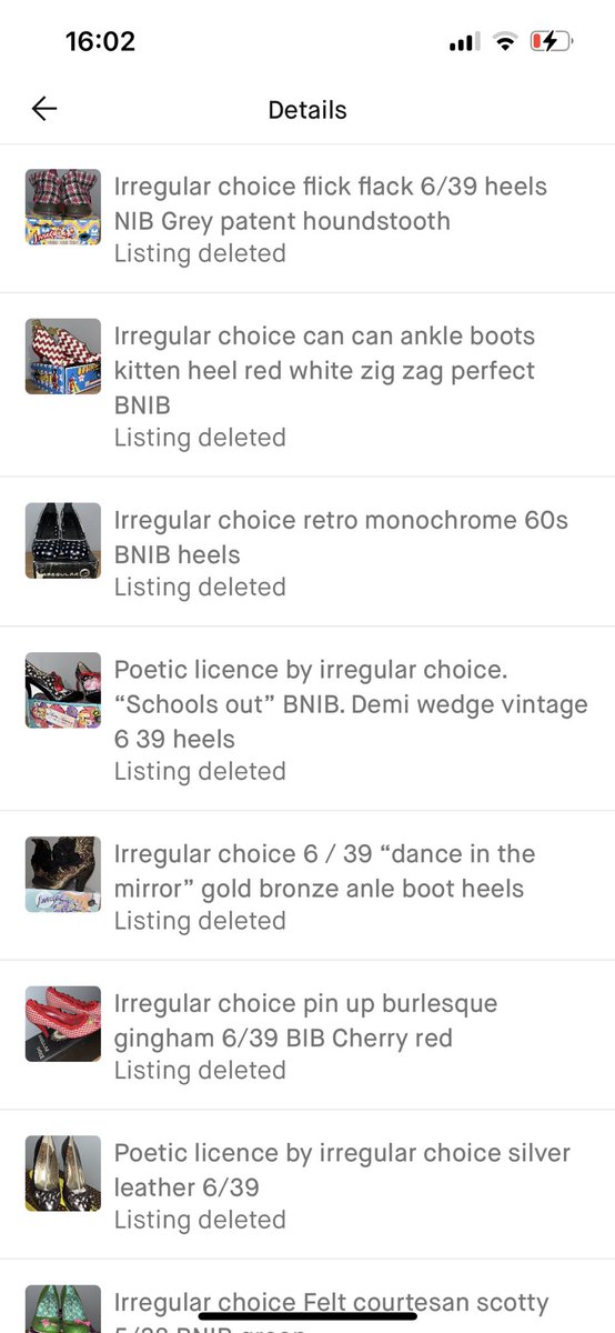 LittleAppleDol's tweet photo. @vinted  I’ve literally spent the day listing some of my shoes, and you’ve deleted the lot, I could actually cry!
What a complete waste of a day! There’s a difference between being a commercial entity and someone who just collects shoes &amp; decides to sell them. https://t.co/niXlvjlDf2