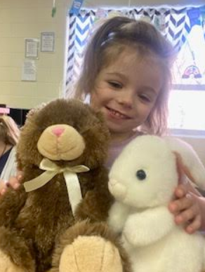 ESCoftheWR's tweet photo. Check out this adorable moment from the Metzenbaum Center! One of our preschool students was caught playing with the new bunnies in the dramatic play area, just in time for the arrival of Spring! 🌷🐰 #ESCWR https://t.co/5pcwBLyIg7