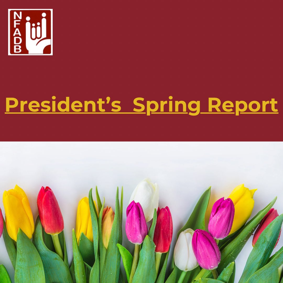 Hello NFADB Members, Happy Spring to you and your family. Access the Spring Report from the President by clicking the link below. We thank you for your ongoing support and engagement. 

nfadb.org/news/13137678