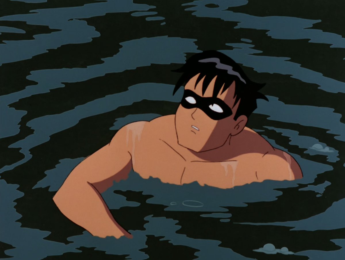 Helianthella's tweet photo. BTAS rly has the best one-off and side-characters in the franchise. This chick is just a crime boss's secretary, but when Robin invited her to come fight him in the water, she actually dove in and started trying to drown his ass 😂 https://t.co/KwhRCQBN6X