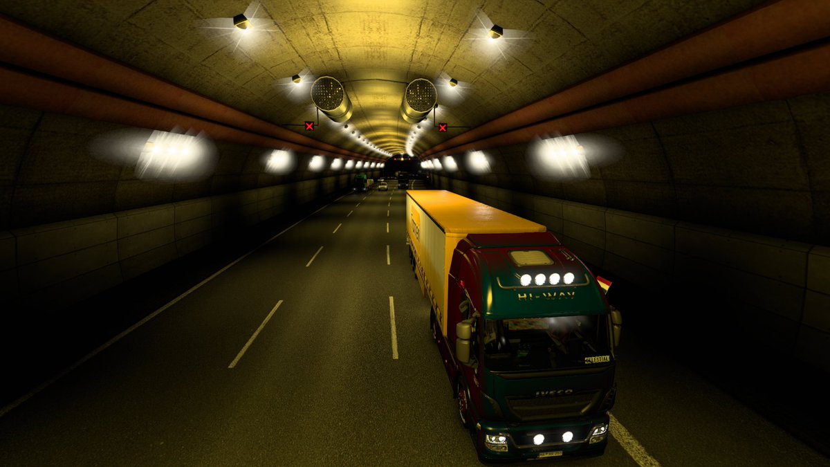 GmRGirl4r's tweet photo. Another successful ride! Arrived at Carlisle. Unfortunately, it's very dark so let's wait to explore and find some ππ#ETS3 #aroundtheworld #trip8 #arrival #england #liverpool #carlisle #CelestialDriver #EtherealInc #trucklife #gamergirl https://t.co/7FYeyegcgj