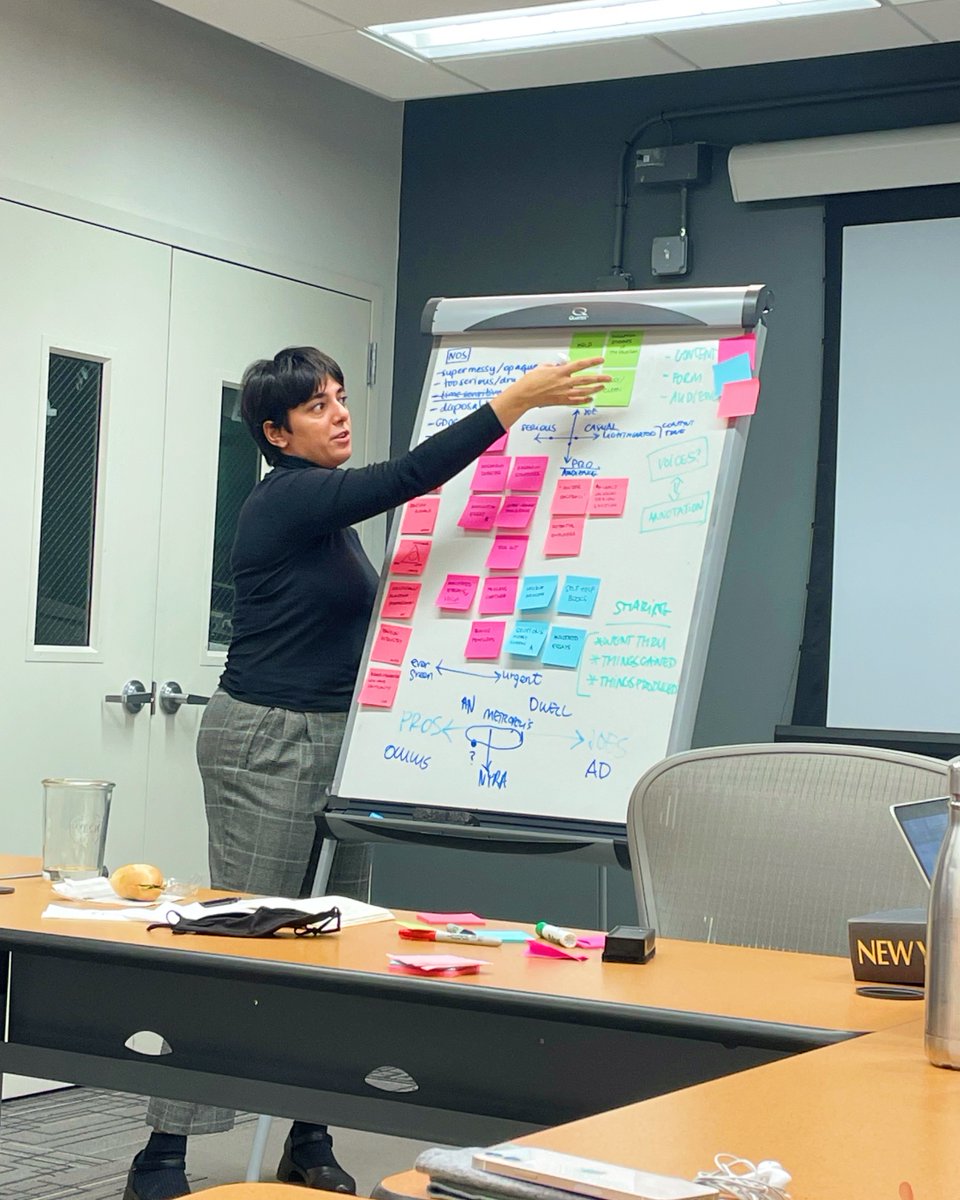 DCrit's tweet photo. As our publication-in-residence, @nyreviewofarch hosts a weekly #workshop with our students to prepare their graduate #publication. NYRA is pushing Class of 2023 to define their voice, content, form, audience, etc. We can't wait to see it!
#designresearch #dcrit #nyra https://t.co/Ha1Q8zBLjj