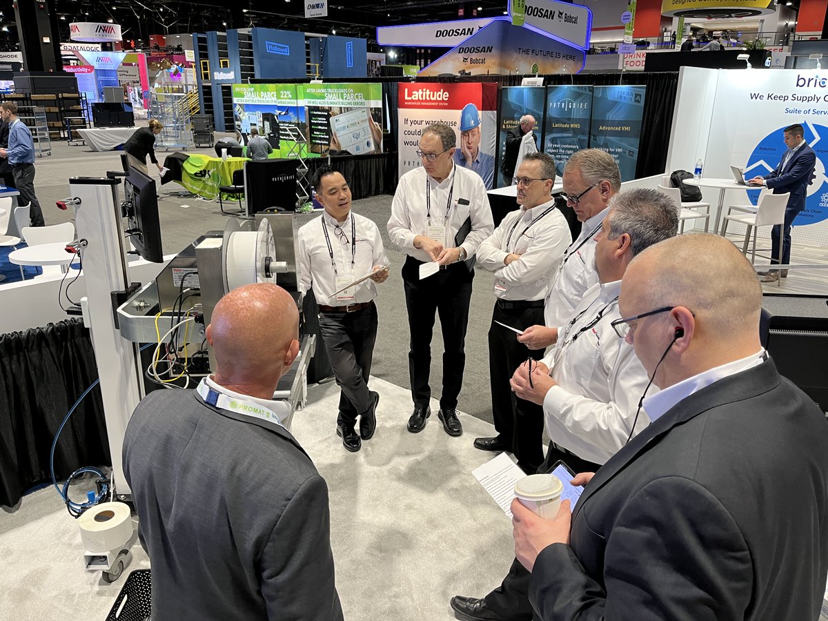 WeberPackaging's tweet photo. Weber is getting ready for Day 1 at #promat2023. Visit us in Booth 4372 for a demo of our high-speed paint-apply labeling systems! #labeling #printapply https://t.co/RMqtqDgdj0