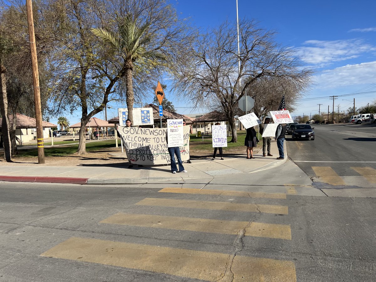 Join the community rally in #Calipatria Park welcoming #GovNewsom to #LithiumValley. Let's show him we want #EnvironmentalJustice-led protections, #UnionJobs &amp; to keep the #lithium severance tax whole. #LithiumValleyCommunityCoalition <a href="/GavinNewsom/">Gavin Newsom</a>