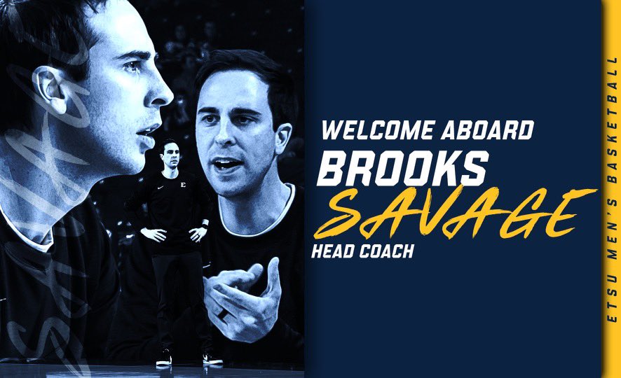 𝙒𝙚𝙡𝙘𝙤𝙢𝙚 𝘼𝙗𝙤𝙖𝙧𝙙 🏴‍☠️

<a href="/BrooksSavage/">Brooks Savage</a> named the 𝟭𝟵𝘁𝗵 head coach in program history❗️

#ETSUTough