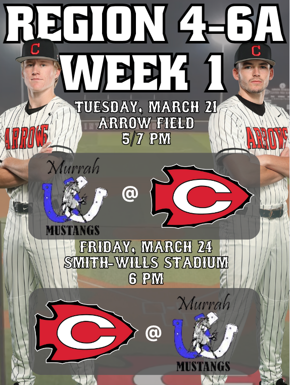 ArrowBaseball's tweet photo. The Push for the Playoffs begins this week. District games on the slate tomorrow night at Arrow Field.  Come out and support your Arrows!! https://t.co/I8cyKeEqiC