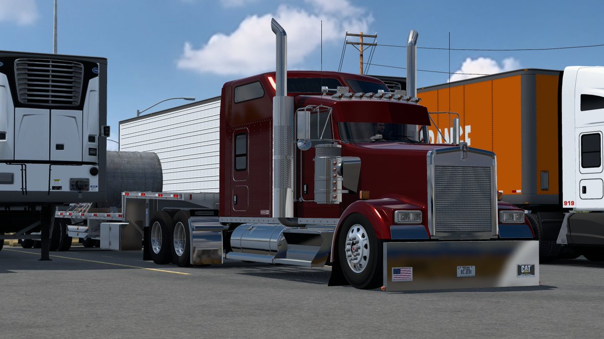 Doing stepdeck things in Kennewick WA. 😉💪

#ATS
@b4rtdesigns 
@KenworthTruckCo 
@SCSsoftware