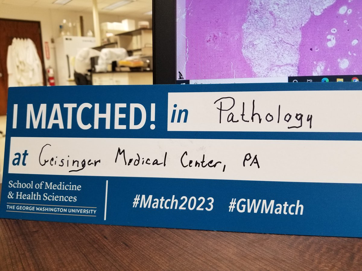 Sara Waqar, MD (@sara_waqar5) on Twitter photo Incredibly happy to have been matched at Geisinger Pathology Residency Program!
Thank you to everyone who helped me during this journey and made my dream come true!
<a href="/GeisingerPath/">Geisinger Pathology</a> <a href="/GWPathology/">GWPathology</a> <a href="/KMirza/">Kamran Mirza MD PhD - کامران مرزا</a> <a href="/JMGardnerMD/">Jerad Gardner, MD</a> <a href="/PathElective/">PathElective</a>
#Match2023 #IMGmatch #PathTwitter Incredibly happy to have been matched at Geisinger Pathology Residency Program!
Thank you to everyone who helped me during this journey and made my dream come true!
<a href="/GeisingerPath/">Geisinger Pathology</a> <a href="/GWPathology/">GWPathology</a> <a href="/KMirza/">Kamran Mirza MD PhD - کامران مرزا</a> <a href="/JMGardnerMD/">Jerad Gardner, MD</a> <a href="/PathElective/">PathElective</a>
#Match2023 #IMGmatch #PathTwitter