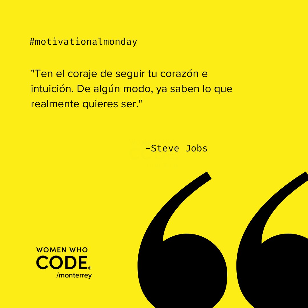 techfemmty's tweet photo. #MondayMotivation
Feliz Inicio de semana! 🙌🏼🙌🏼🙌🏼🙌🏼
#womenwhocode #Monterrey #wwcodemty #wwcodelatam #YesWeCode #womenintech #mujeresentecnologia https://t.co/OkhG0b6GMb