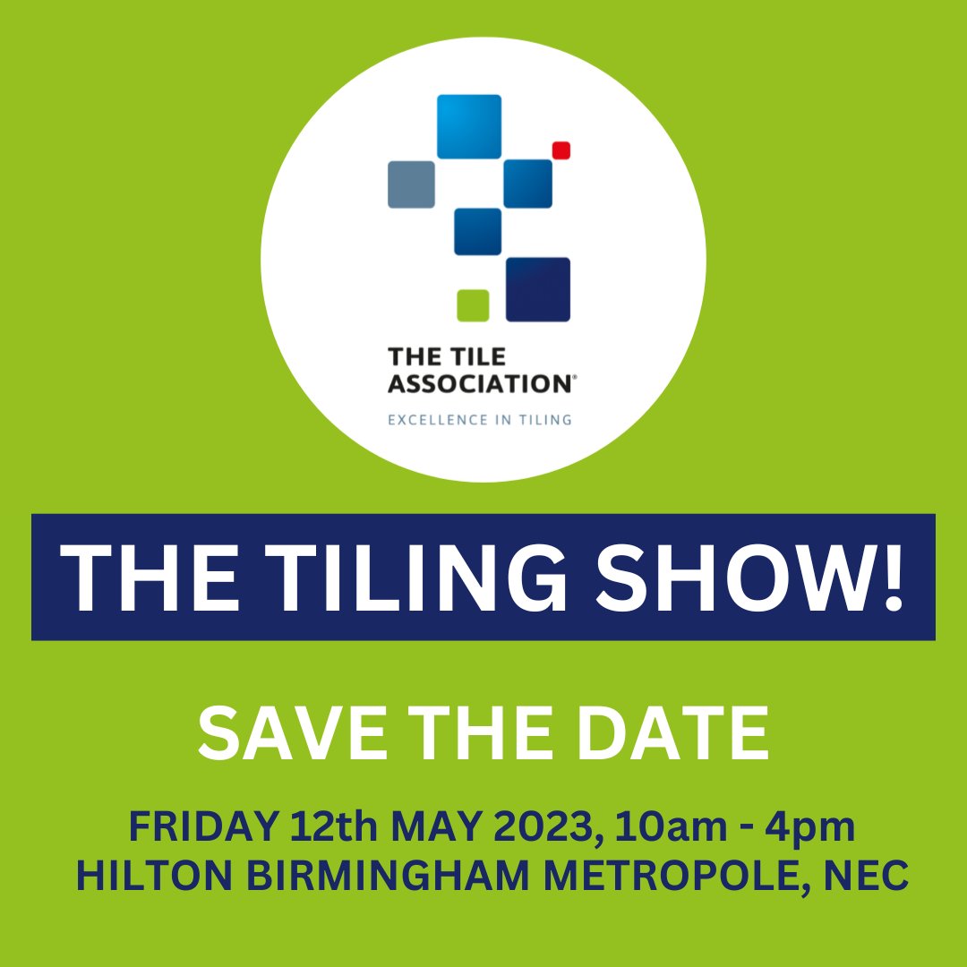 Save the date – 12th May 2023!

The Tiling Show will be taking place at the Hilton Birmingham Metropole from 10am- 4pm.

In the evening join us to celebrate excellence in our industry with the highly anticipated TTA Awards.

Find out more >> ttaawards.com/tiling-show/