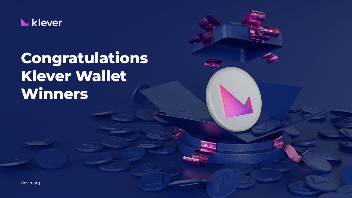 klever_io's tweet photo. Congrats to the #KleverFam winners 🏆

☑️ @Akbar20321 
☑️ @klever_u 
☑️ @Highlander957 
☑️ @kangkripiq
☑️ @AjvierFR75 
☑️ @black_diamondK 
☑️ @CNRC1984 
☑️ @kripto47 
☑️ @aaambrazhevich 
☑️ @iseedejesus

Drop us a DM with your $KLV address and we'll take it from there 😎 https://t.co/r3Mu95tg5m