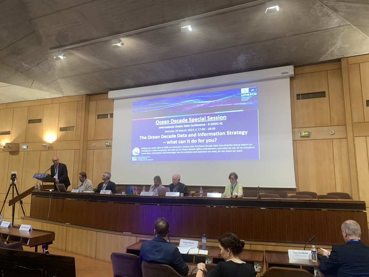 EuroGOOS's tweet photo. #OceanDecade Data Coordination Groupβs session at #IODC presents new strategy for global #marinedata ecosystem & discusses the way forward with the help of Decade Coordination instruments https://t.co/ycwXwTfFai