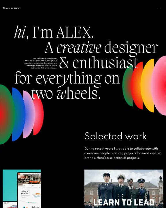 FlowRadarcom's tweet image. The latest & greatest Webflow inpiration sites added today:
@mural 
@hexacc
@goldfinch_fi 
amunz . net 
Find these and hundreds of other Webflow designed sites here: flowradar.com/inspiration