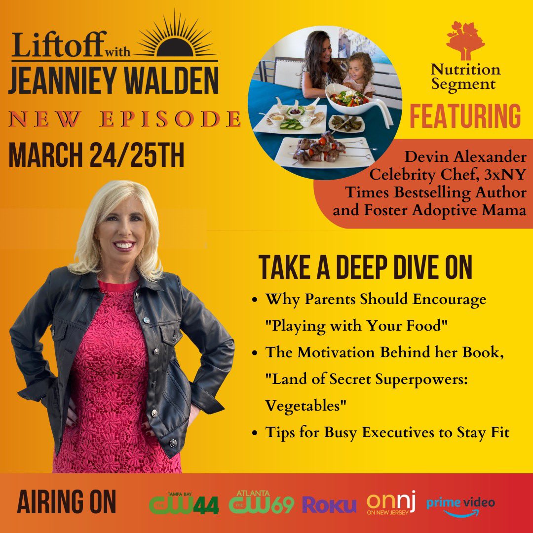 LiftOffShow's tweet photo. OMG OMG OMG❗️Time flies when you are having fun! Episode 1 is out and in the air📺  -  Episode 2 of Liftoff with Jeanniey Walden will be airing THIS Friday and Saturday‼️🗓️
Take a look at some of our guests @apollinederoche &amp; @chefdevin!

#liftofftv #liftoff #liftoffshow #episode https://t.co/gjFG2tsVzd