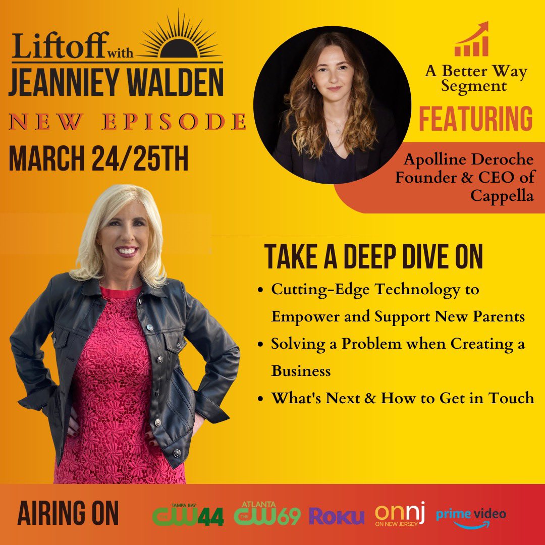 LiftOffShow's tweet photo. OMG OMG OMG❗️Time flies when you are having fun! Episode 1 is out and in the air📺  -  Episode 2 of Liftoff with Jeanniey Walden will be airing THIS Friday and Saturday‼️🗓️
Take a look at some of our guests @apollinederoche &amp; @chefdevin!

#liftofftv #liftoff #liftoffshow #episode https://t.co/gjFG2tsVzd