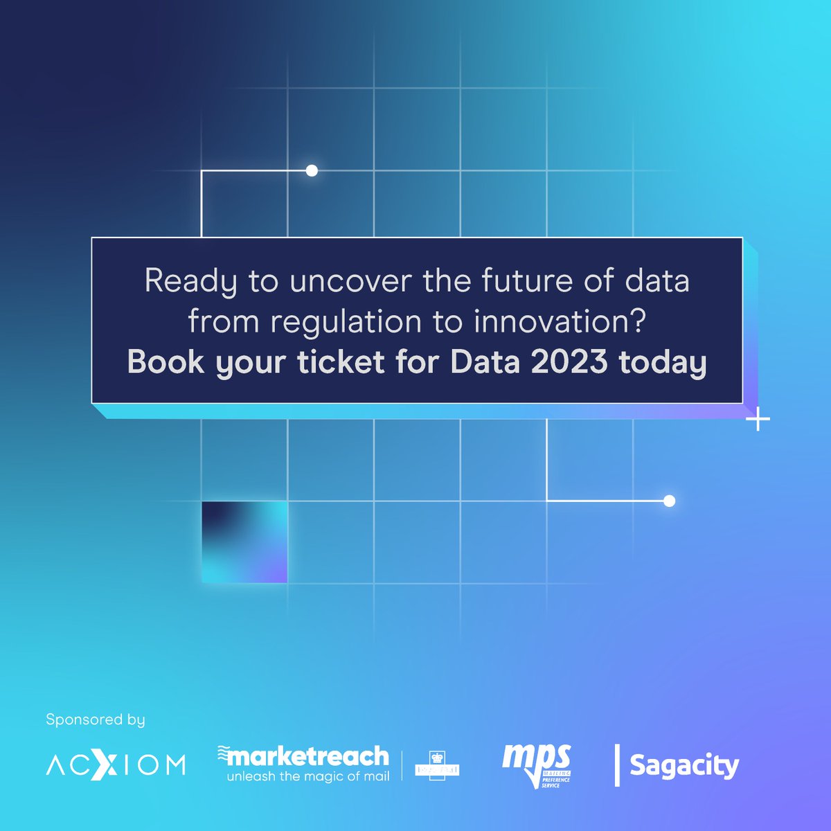 DMA_UK's tweet photo. Ready to uncover the future of data from regulation to innovation? 

Book your ticket for Data 2023 today ➡️ https://t.co/uHFmAi0jj5

#data #marketing #digitalmarketing #compliance #dmaevents https://t.co/u0B1BCmAqy