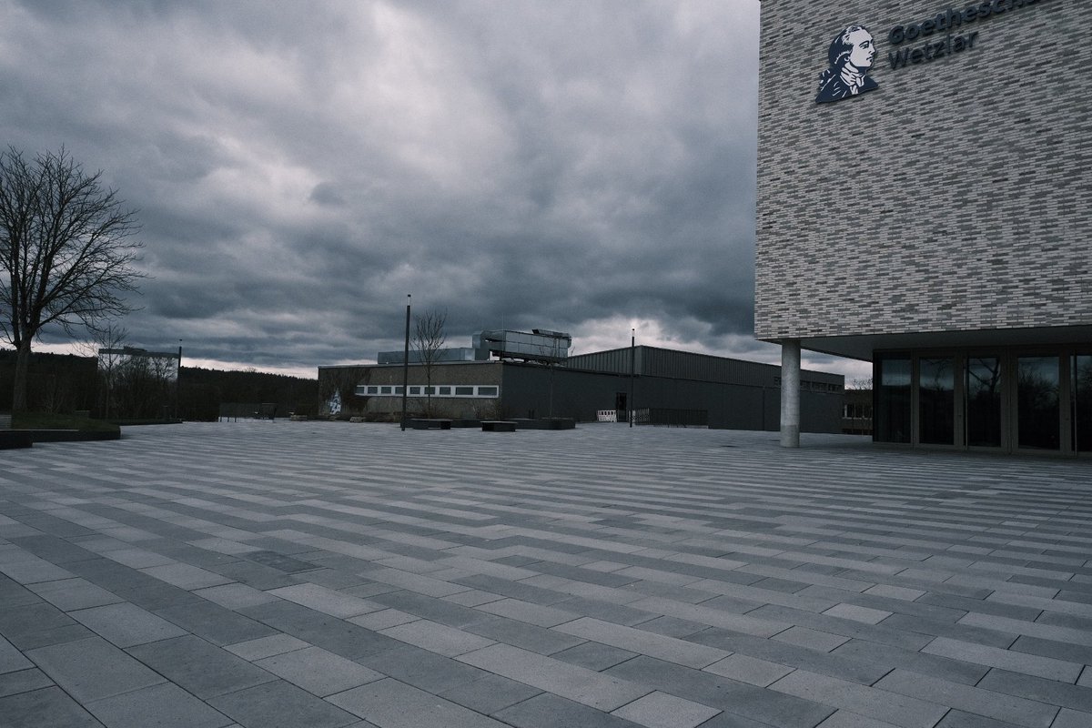 macgoryeo's tweet photo. #goetheschule #wetzlar looks a bit cold and lost on a rainy sunday in march https://t.co/45m6HCzL3H