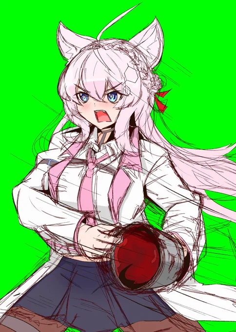 バケツリレーの要領でマグマをぶっかけるこよちゃんです