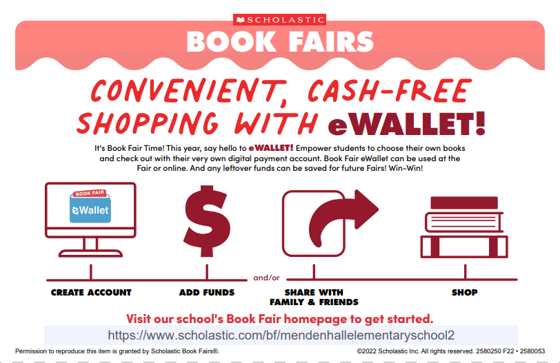 Shop the Scholastic Book Fair with eWallet! Safer, faster, and your student just picks their books and checks out with money in the eWallet online account! Try it today!