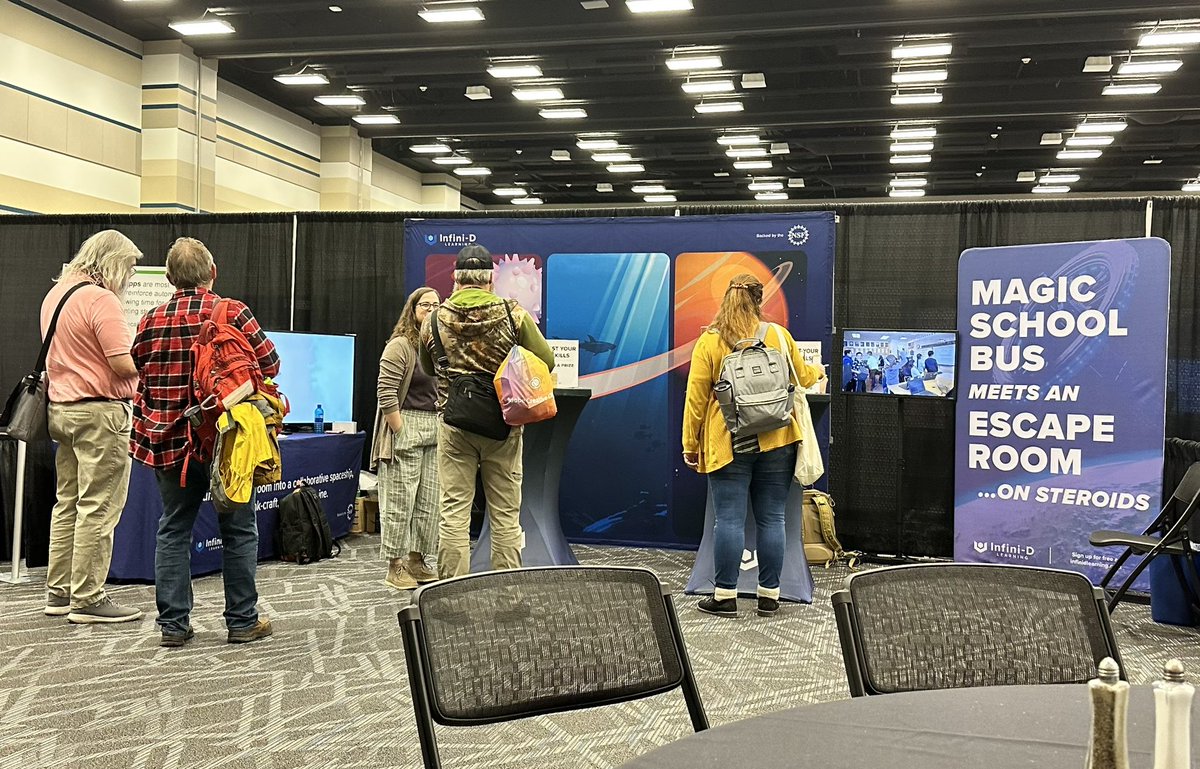 StarterCarr's tweet photo. Participated this last week in our third year of Utah’s largest education technology conference (#UCET23). So fun seeing how much has changed:
- 1st year: prototype only available in Utah
- 3rd year: platform being used by nearly 500 schools across the nation 

#infinidlearning https://t.co/kpOmjMzBVV