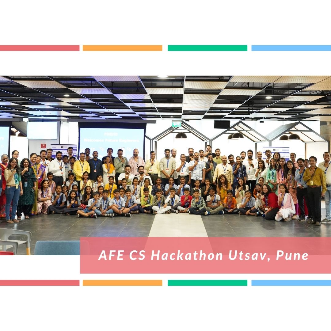 lfe_ed's tweet photo. We are thrilled to share a successful #CSHackathonUtsav!
With the support of DIET #Samgamner, #AmazonFutureEngineer, #CodetoEnhanceLearning (CEL) & @lfe_ed a two-day showcase was held for students from the district at #AmazonDevelopmentCenter in #Pune. 1/2 https://t.co/RH5sr0HxA9
