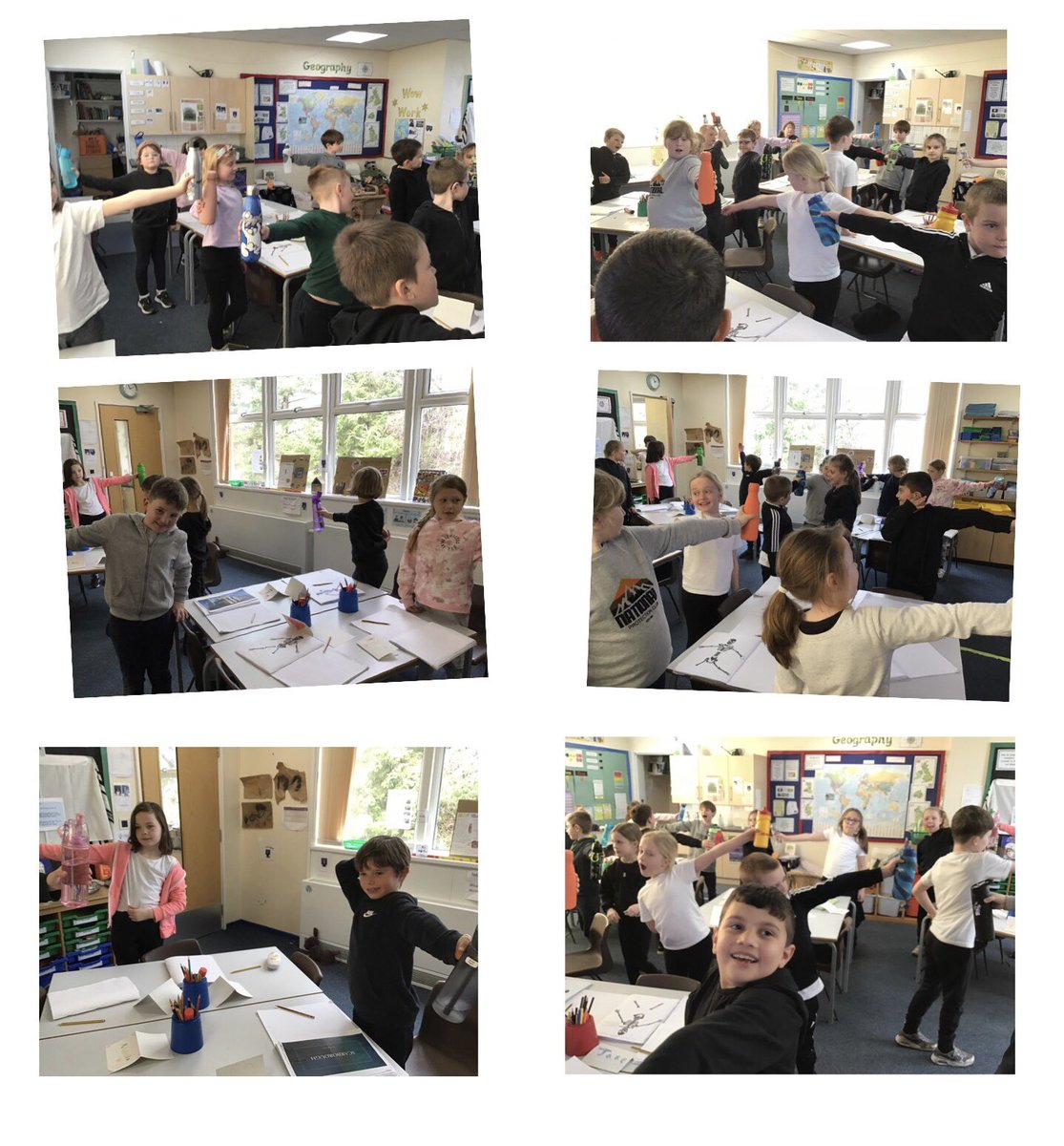 yr3melthamce's tweet photo. Today, we were finding out about muscles. We felt how our muscles ached when we held our water bottle up for a long time! We tried shaking hands with a hand that had no muscles or bones. #melthamscience https://t.co/v839Z7qwFh