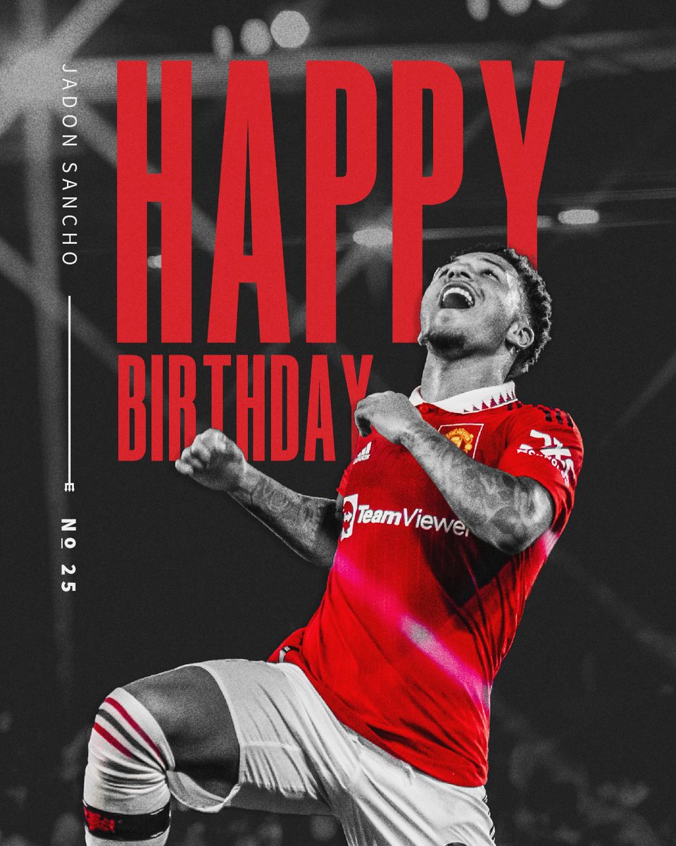 📩 Sending big birthday love to <a href="/Sanchooo10/">Jadon Sancho</a> ❤️

#MUFC