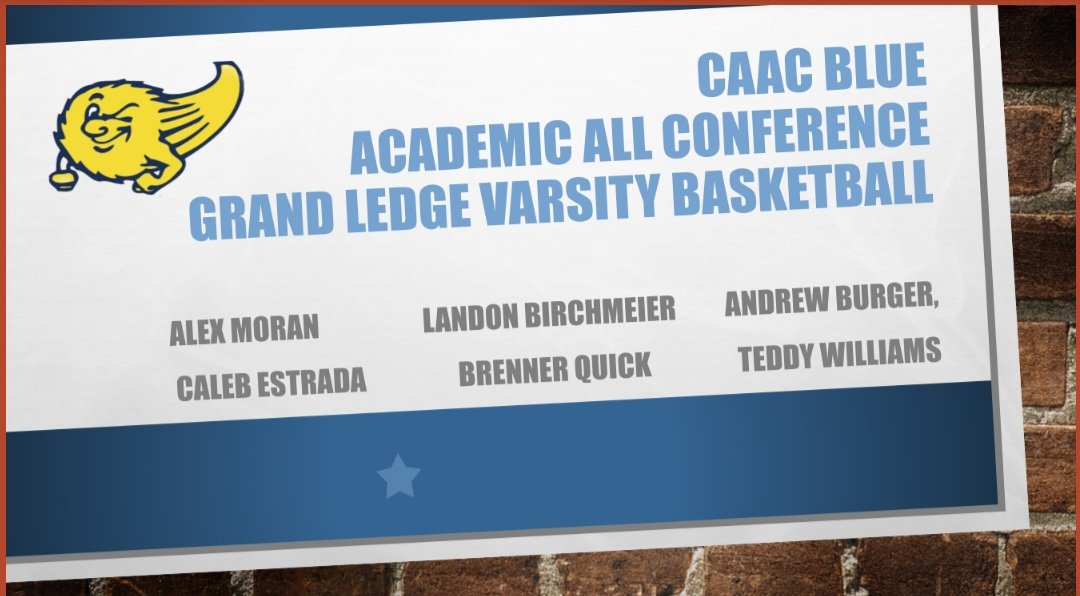 Congratulations to 6 Comets that earned Academic All Conference for the CAAC Blue.  This takes dedication and focus and we are proud of you all!!