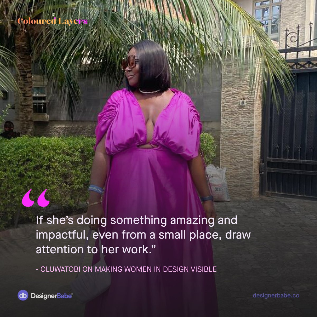 uxtobiaf's tweet photo. So gassed to be celebrating women’s history month as one of #ColouredLayers leading Nigerian women in Design! 🥰🎉🎉🥳

@MitchelleC_ I am honoured, thank you💜

Read the interview: https://t.co/YuXS6h0i5e

 #ColouredLayers #Leadingwomenindesign #ColouredLayersbyDB https://t.co/pig14Bj5Zn