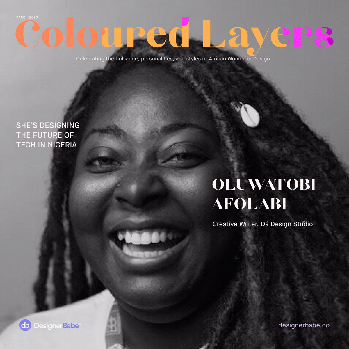 uxtobiaf's tweet photo. So gassed to be celebrating women’s history month as one of #ColouredLayers leading Nigerian women in Design! 🥰🎉🎉🥳

@MitchelleC_ I am honoured, thank you💜

Read the interview: https://t.co/YuXS6h0i5e

 #ColouredLayers #Leadingwomenindesign #ColouredLayersbyDB https://t.co/pig14Bj5Zn
