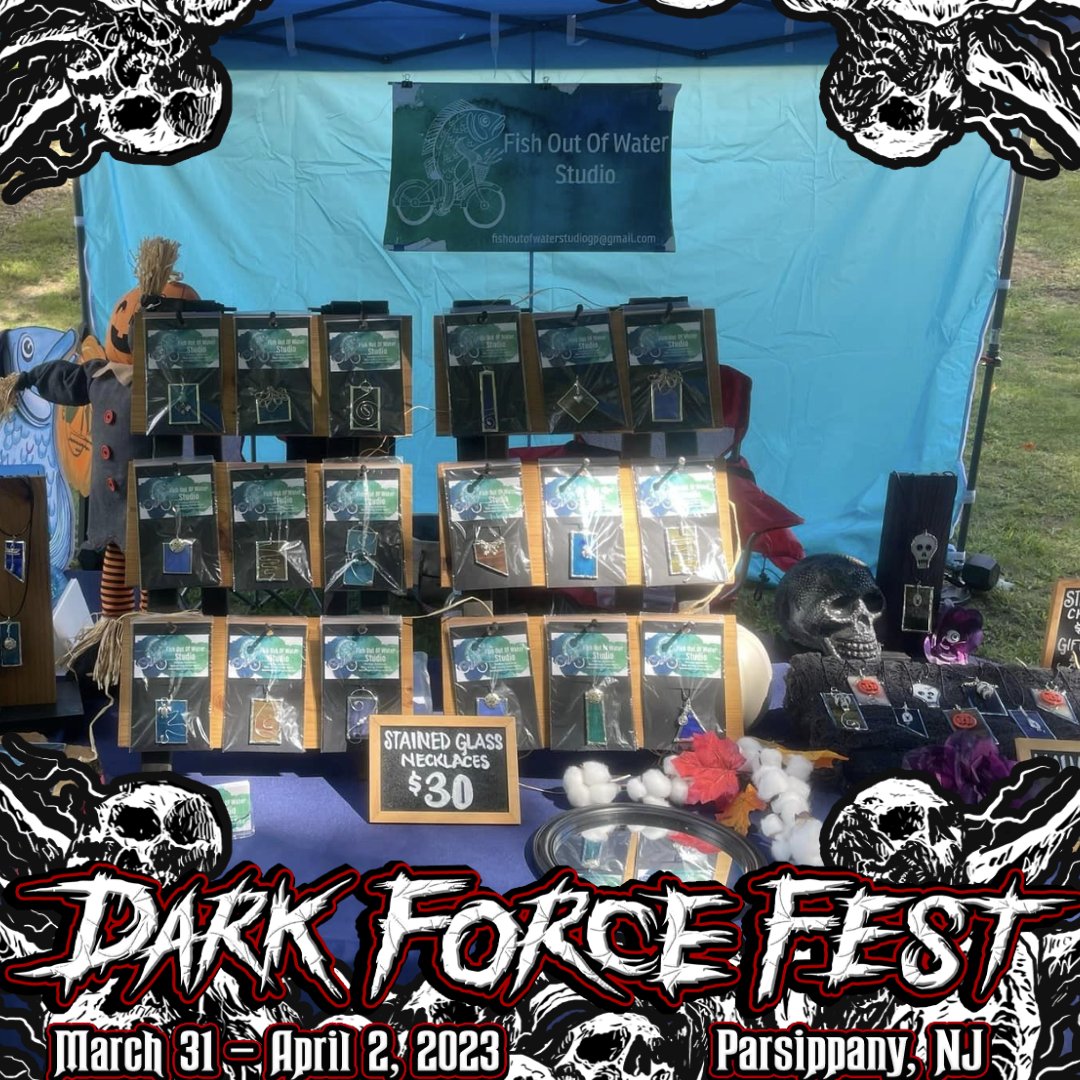 darkforcefest's tweet photo. Vendor Feature: Fish Out Of Water Studio
Fish Out Of Water is a unique collection of art pieces created by New Jersey artist Laurie McGinley
#DarkForceFest #VampireFreaks #GothFestival #VendorFeature #GothFest #NewJersey #Goth #Emo #Parsippany #USAGothFestival https://t.co/d0ZLYZJbSA