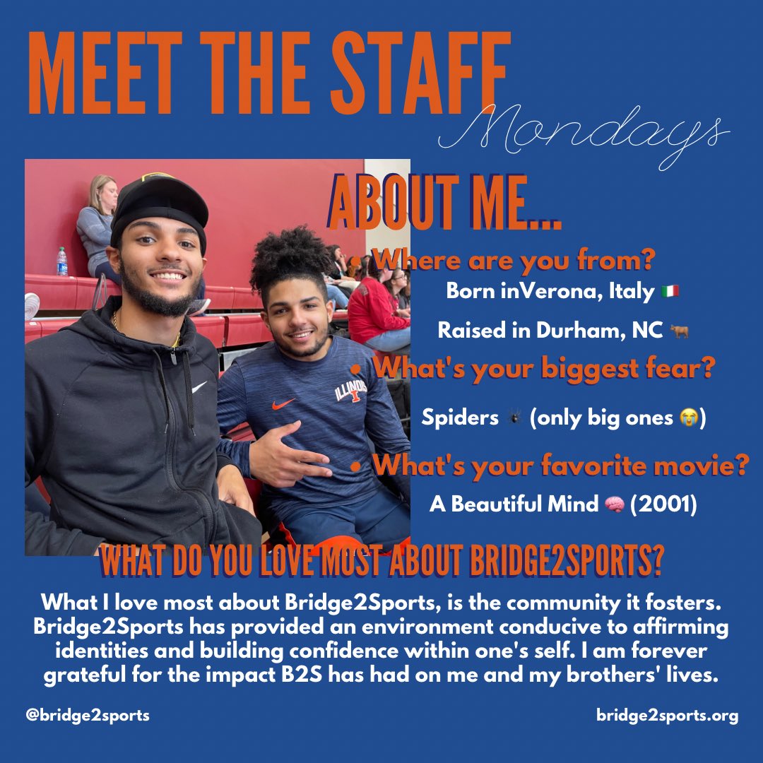 It’s Monday!! And this Monday I’d like to introduce #meetthestaffmondays 
My name is Martin Hill and I am the new Social Media Coordinator for Bridge II Sports. I look forward to learning and sharing more about our organization with you all, and thanks for having me 🤞🏽🙂