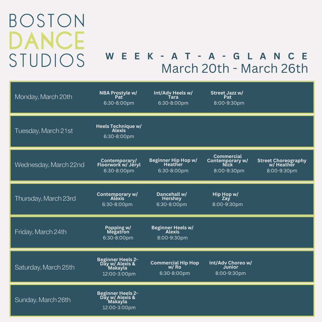 Boston Dance Studios tweet media