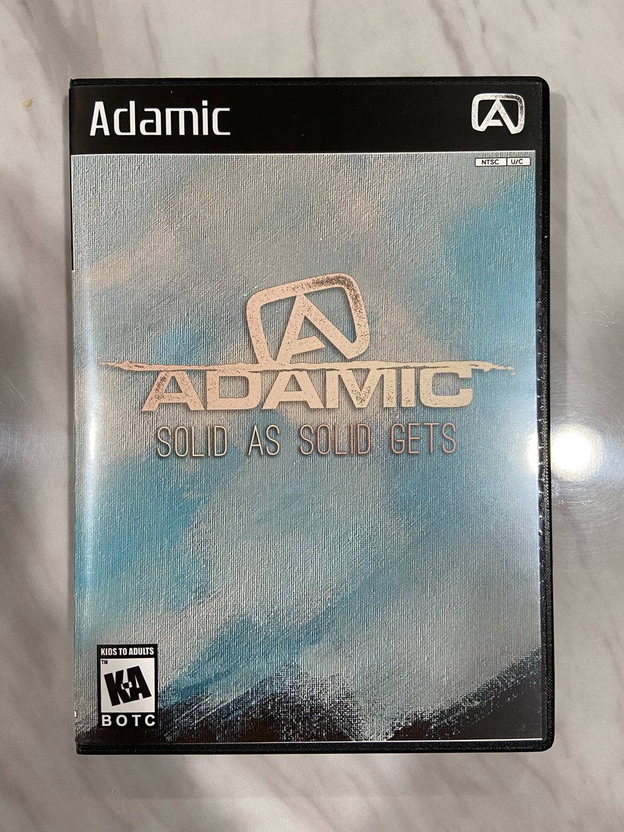 AdamicOfficial's tweet photo. The trilogy is here! Complete your collection with the new Solid as Solid Gets and Sounds Like a Voice game-case singles, available now on our online store.
https://t.co/J8qDH4Bnp6
#adamic #newsingle #music #rock #alternativerock #playstation #gamecase #indie #indieband https://t.co/HLmFXpz6t3