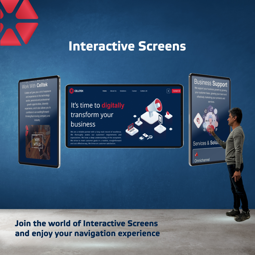 celltekservices's tweet photo. Interactive screens are today's most effective marketing tool that help businesses outbox their products and services in a sleek modern and interactive way. #Celltek provides the latest models of interactive screens with innovative features. 
#interactivescreens #digitalkiosk https://t.co/dpAkuombCc