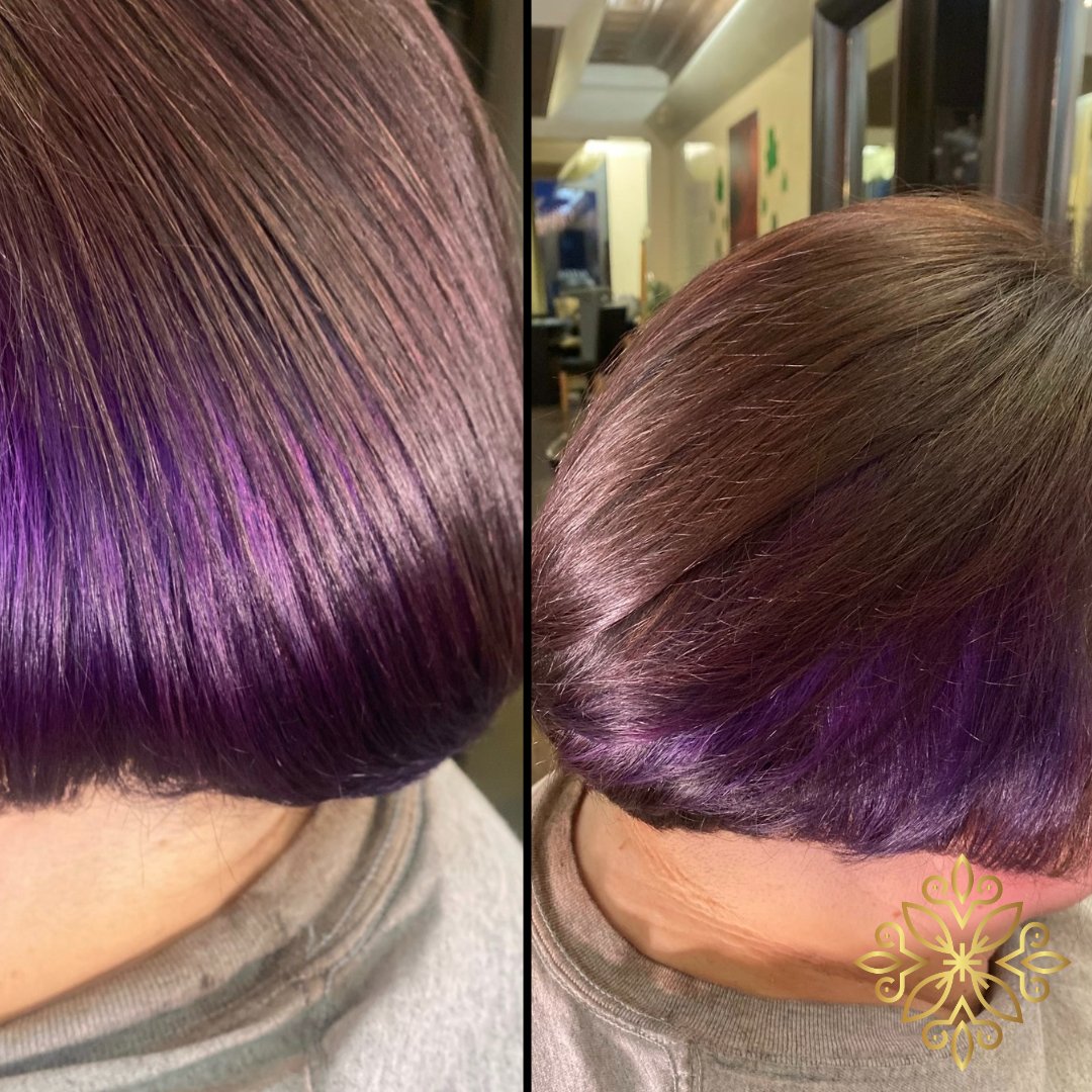 Pretty in Purple by the talented Jen!! 

#shineavedasalon #liveloveshine #hair #hairstyle #formal #fashion #beauty #hairgoals #salon #instahair #natural #aveda #avedaartist #avedasalon #avedastylist #welovewhatwedo #ridgefieldct #ctsalon #highlights #coloredhair
#purple