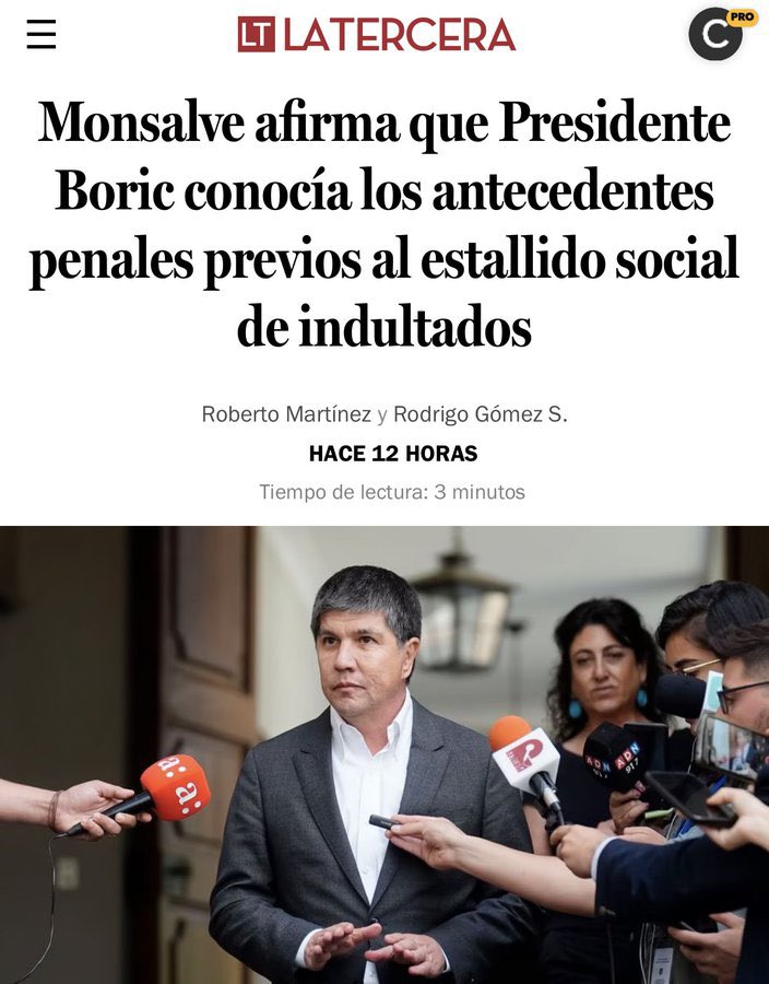 Y el tiempo nos dio la razón, el gobierno que se llama feminista uso como “chivo expiatorio” a la ex Ministra Ríos, a pesar que Pdte Boric conocía los antecedentes de los indultados.

El gobierno una vez más demuestra que protege y promueve la insurrección y la delincuencia.