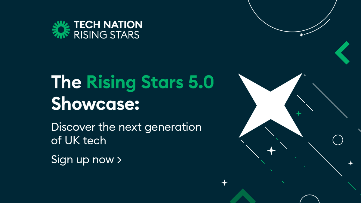 TechNation's tweet image. Have you registered yet?📌

Join us this Wednesday to meet the UK&apos;s most exciting tech startups: The winners of Rising Stars 5.0

It&apos;s going to be our most exciting event yet. Sign up here.

#WeAreTechNation hubs.ly/Q01FQ6H-0