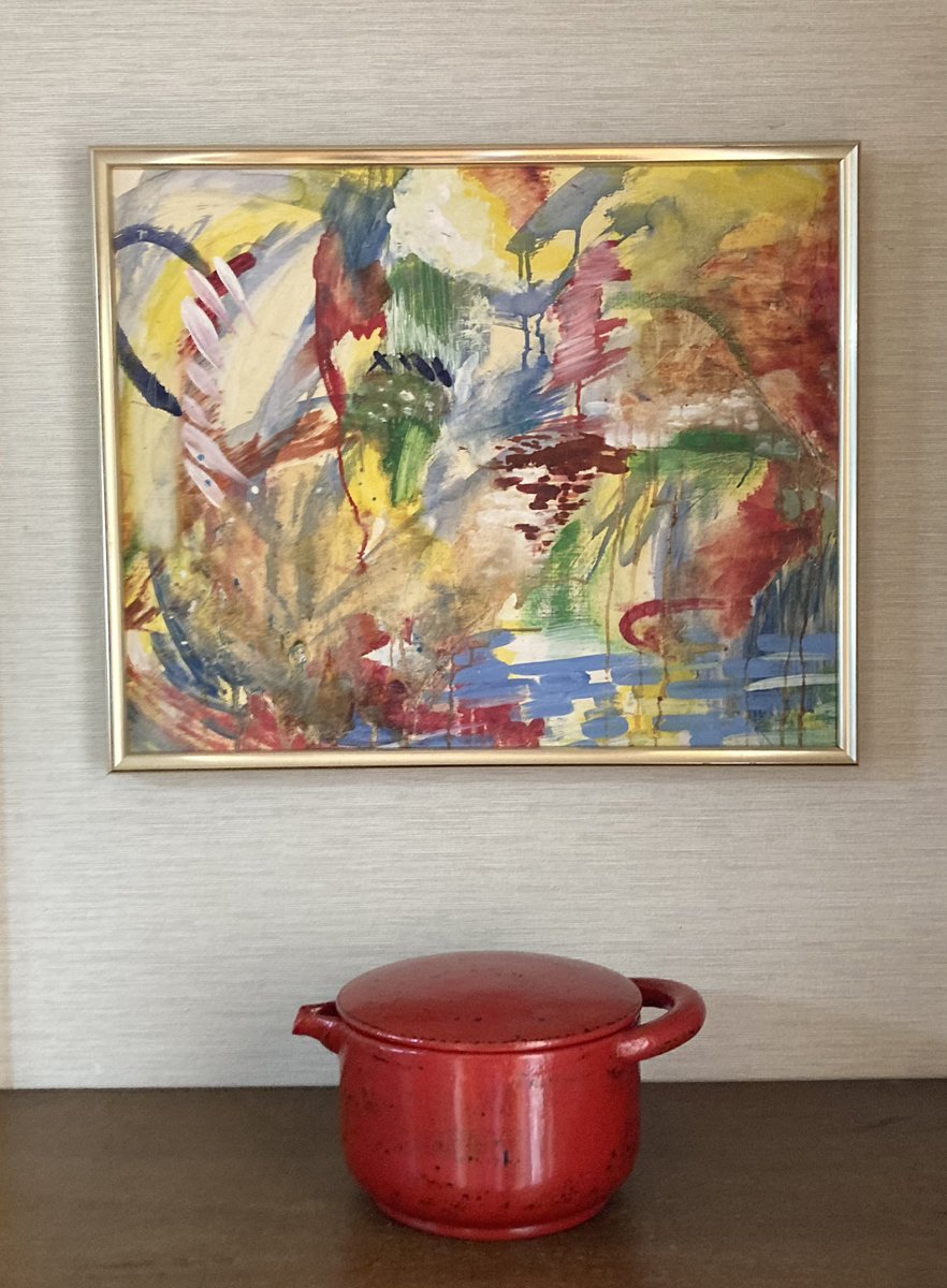 yokolabo's tweet photo. 絵画とは、
見えない画面が
見えてる画面を支えて操る。
あなたに見えるものは
勝手にしやがれと絵画は言う。
そう言う絵画だから、
私は17歳の頃からずっと惚れてる。 https://t.co/6nnjHQ677I