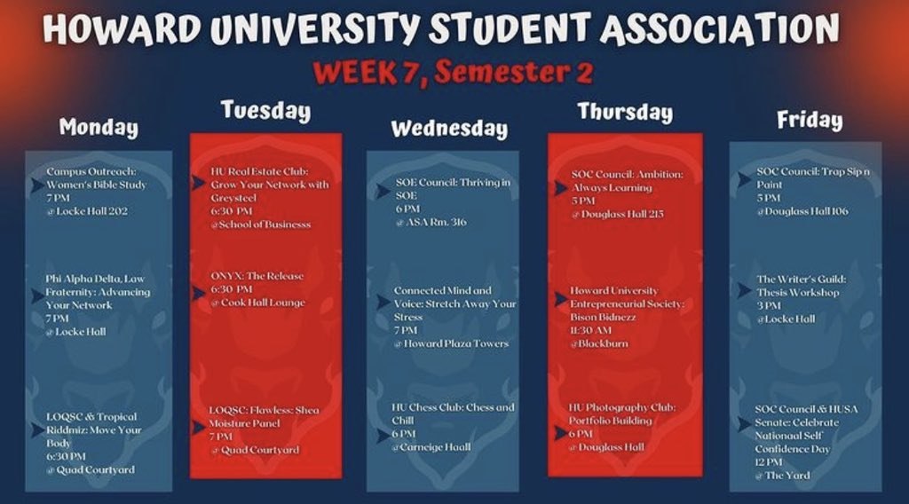 Lucky week number 7!!🍀

Happy Monday bison, we hope that you had a productive week! Please take advantage of all these amazing events and make connections!

See you next week 🦬!
