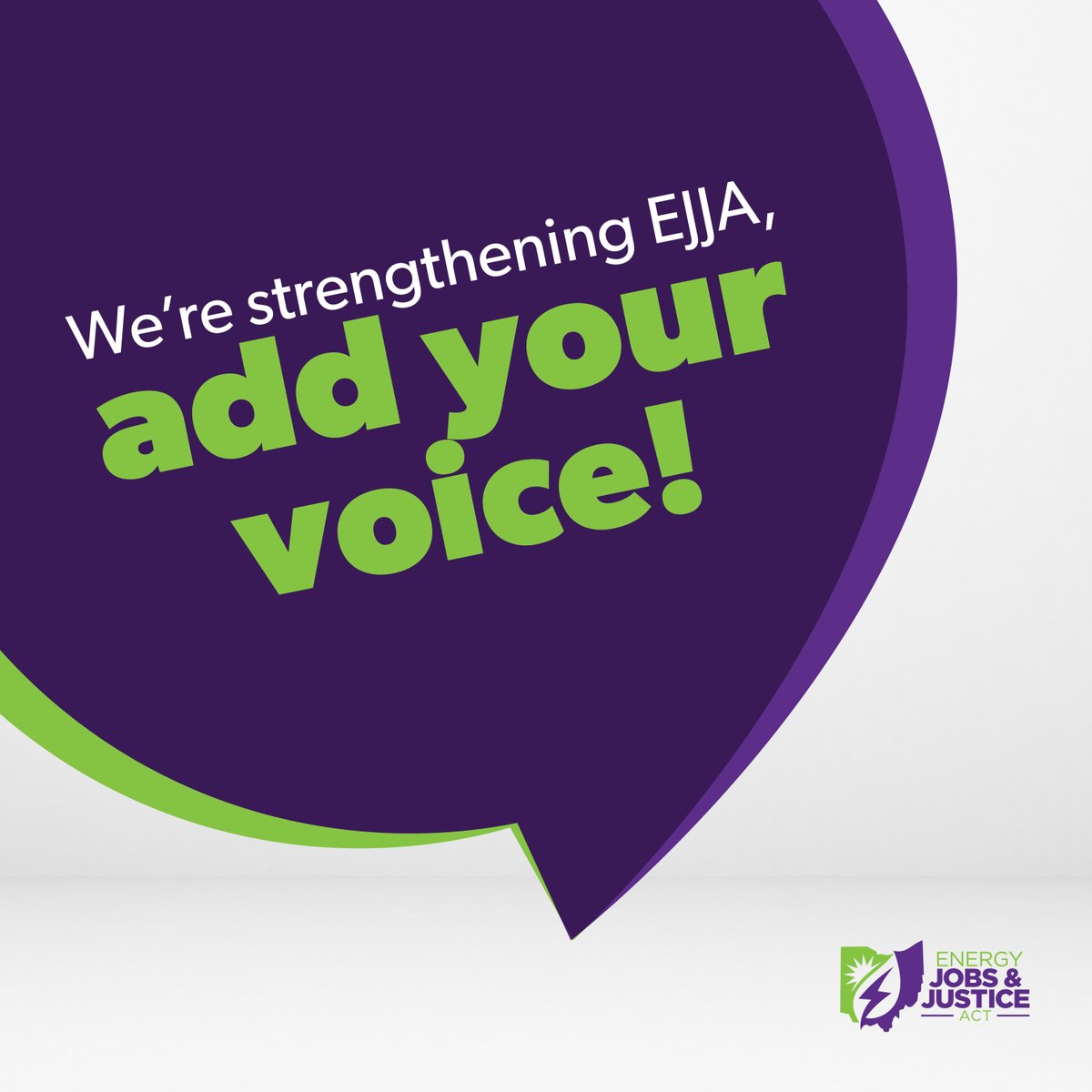 We all know that our current energy policy isn’t working for Ohioans. That’s why we’re writing a new one! Take this quick survey and your ideas could be included in #EJJA 2.0! bit.ly/ejjasurvey #JobsAndJustice