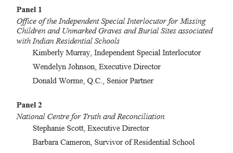 BrianFrancisPEI's tweet photo. Tomorrow the Committee on Indigenous Peoples will hear from the @OSI_BIS and @NCTR_UM in relation to the ongoing impact of the residential school system. 

Watch live at 9:00 a.m. EST📺 https://t.co/IAEqcRCxZn. https://t.co/Fk8GogSgsb